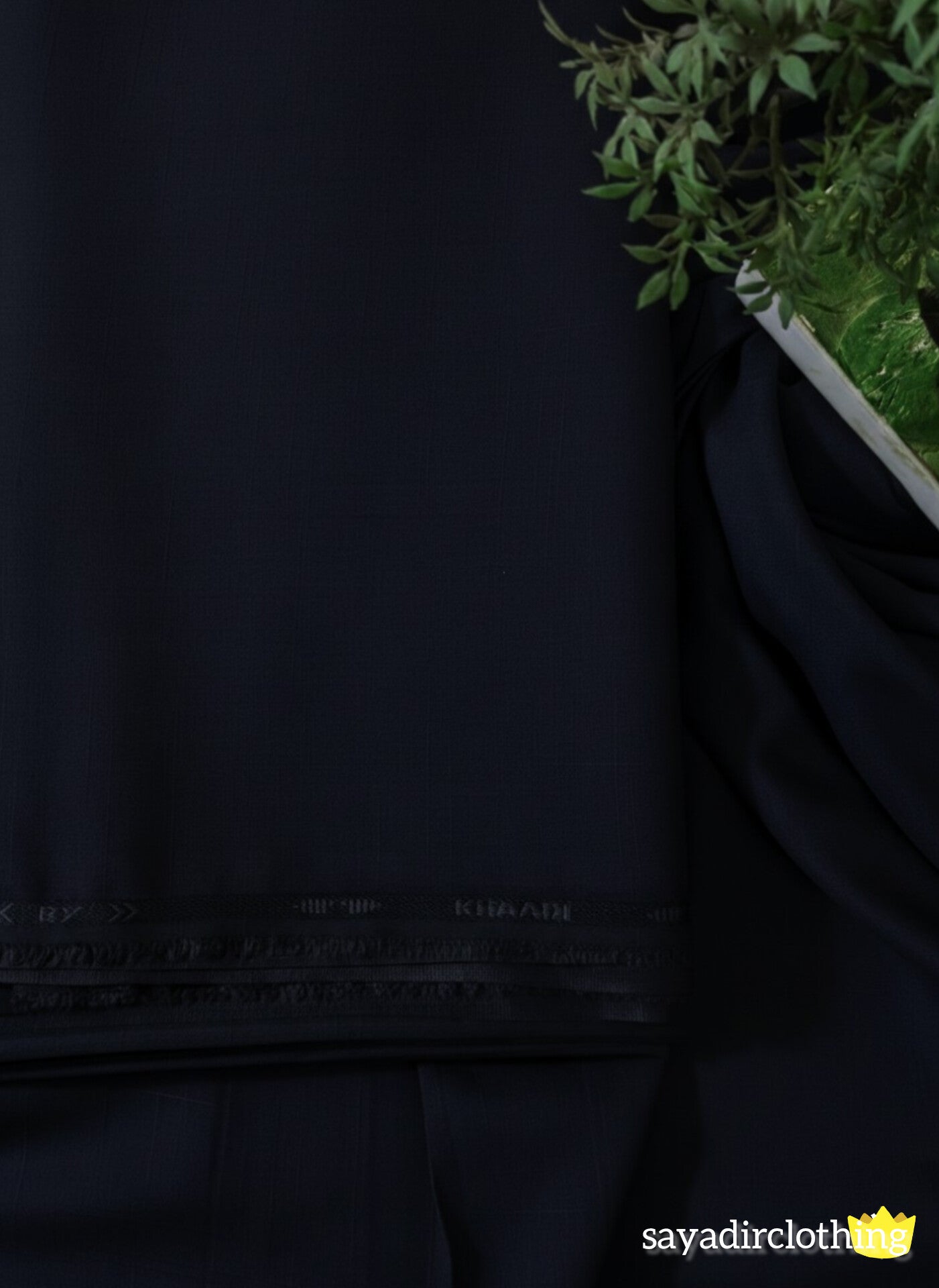 Self Designed Wash&Wear Navy Blue Color