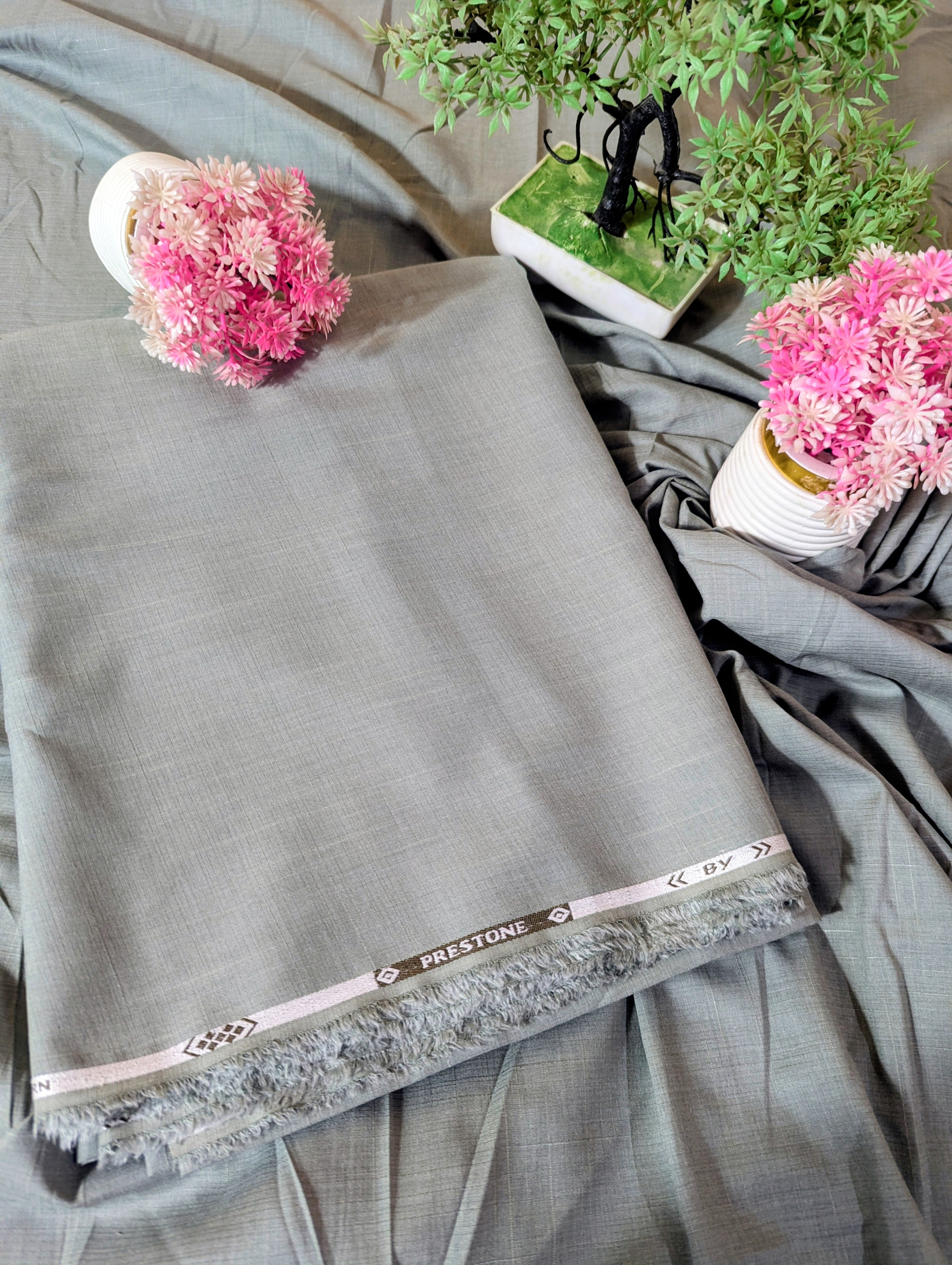 Self Designed Wash&Wear Lite Green Color